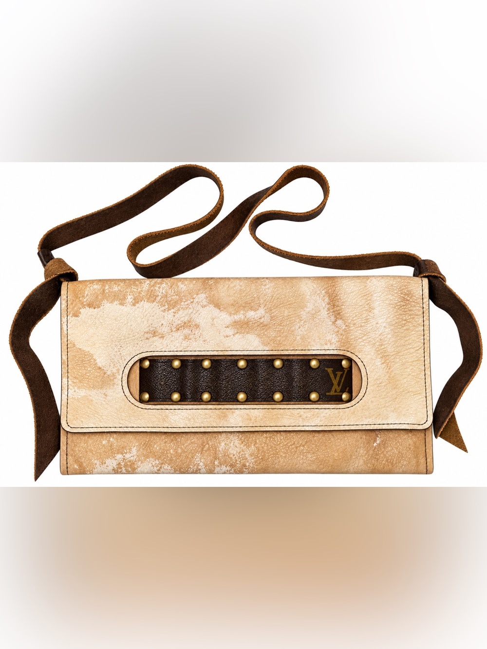 Repurposed Leather Western Crossbody Purse